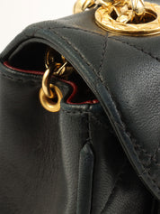 1992年頃製 マトラッセステッチCCターンロックビジューチェーンバッグミニ ブラック