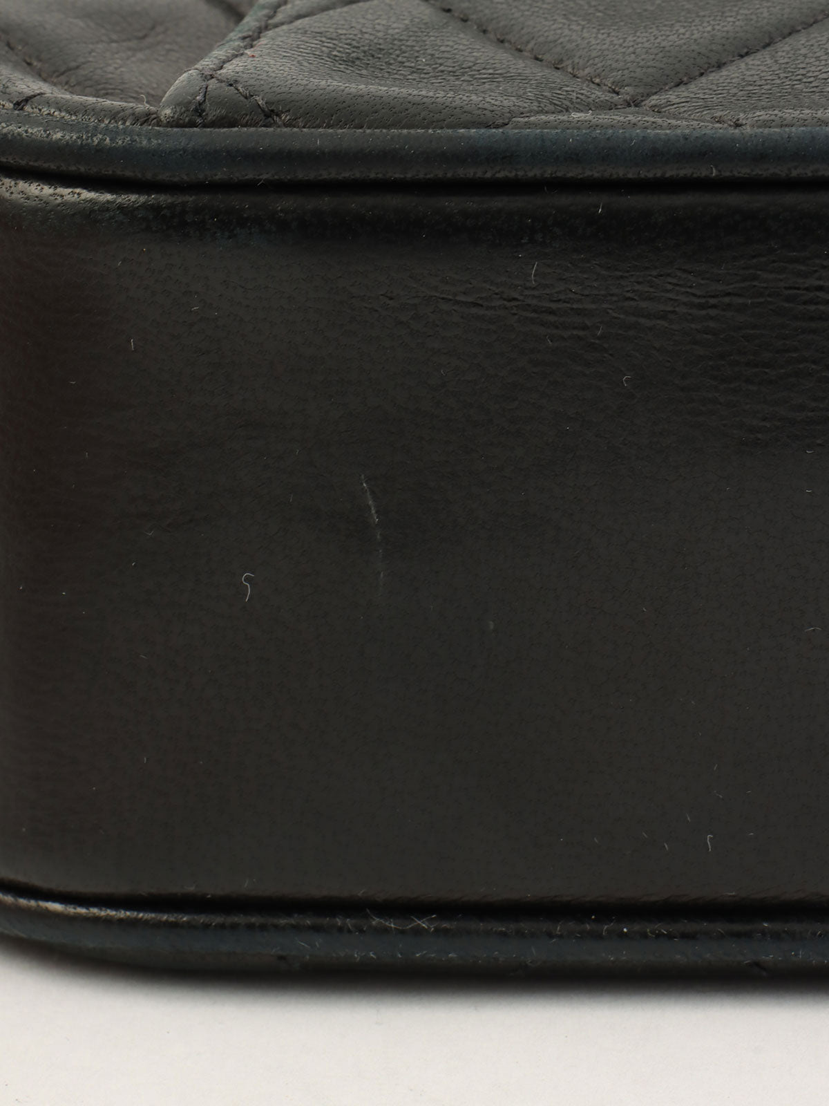 1992年頃製 マトラッセステッチCCターンロックビジューチェーンバッグミニ ブラック