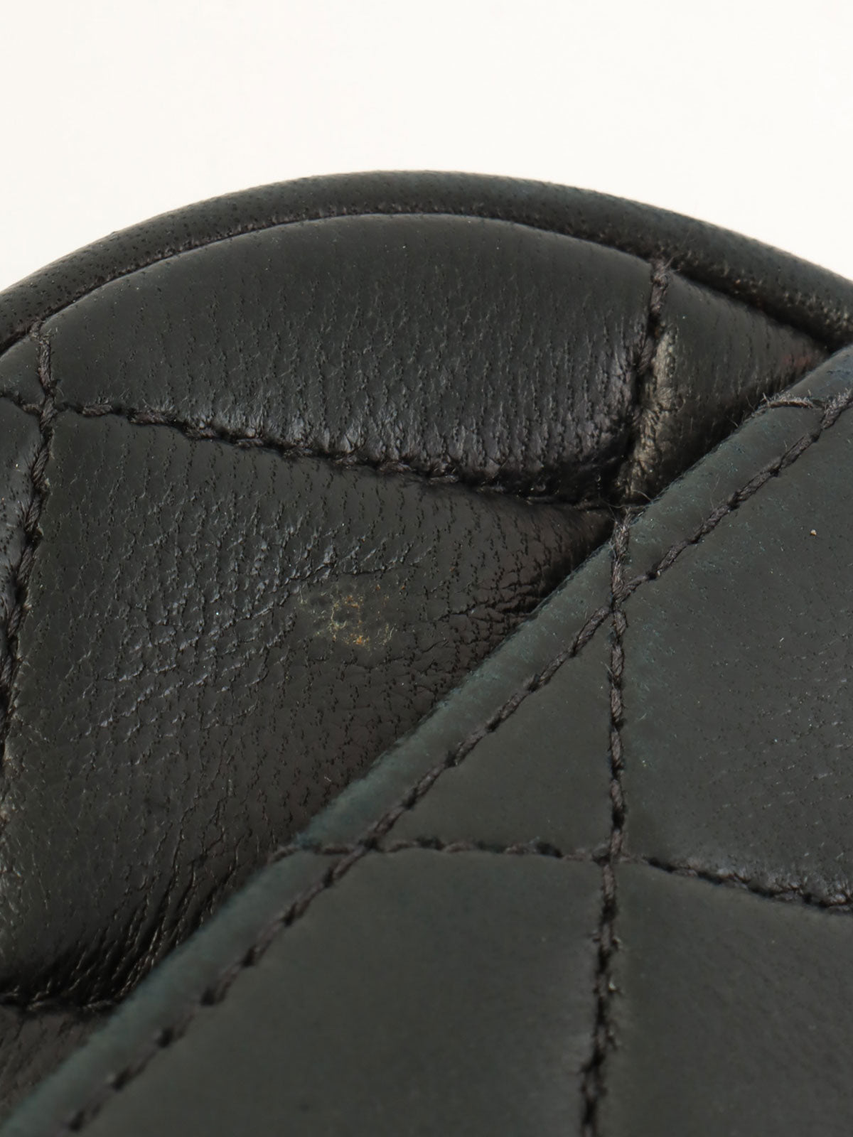 1992年頃製 マトラッセステッチCCターンロックビジューチェーンバッグミニ ブラック