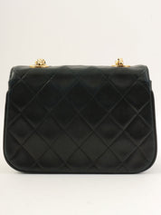 1992年頃製 マトラッセステッチCCターンロックビジューチェーンバッグミニ ブラック