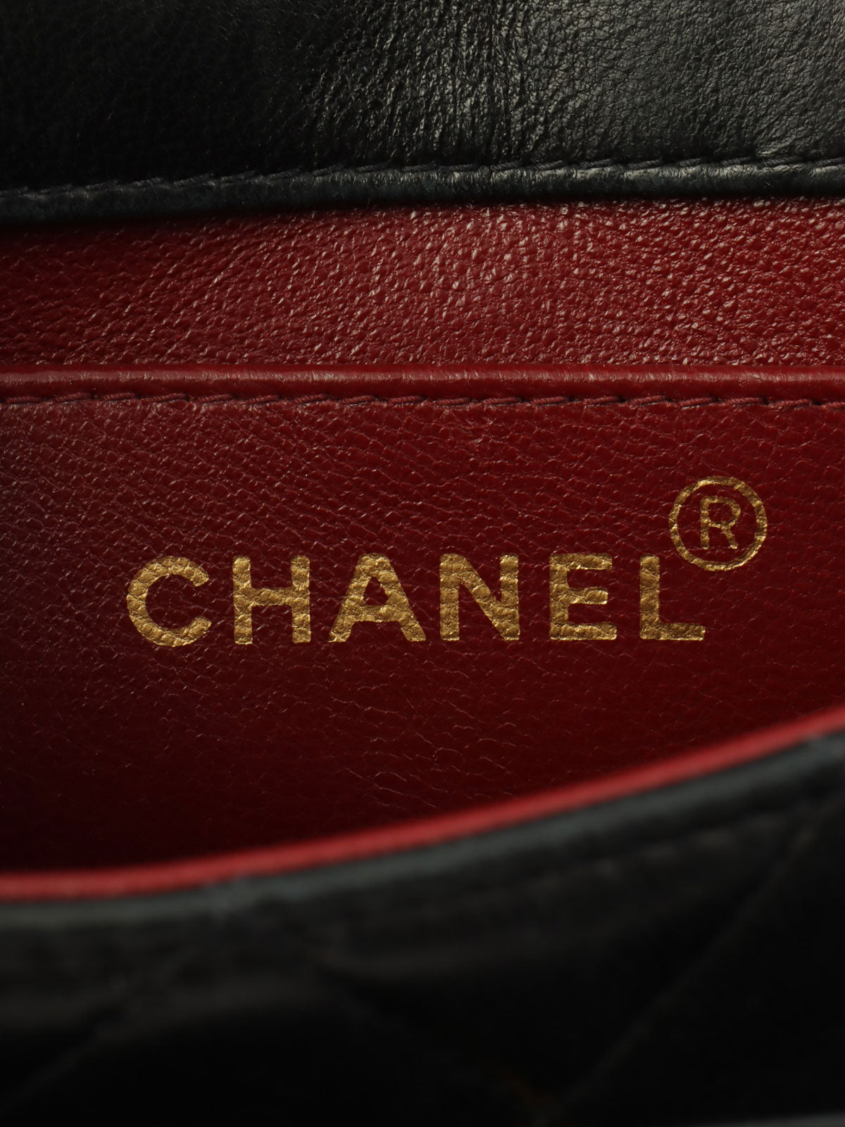 1992年頃製 マトラッセステッチCCターンロックビジューチェーンバッグミニ ブラック