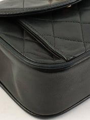 1992年頃製 マトラッセステッチCCターンロックビジューチェーンバッグミニ ブラック