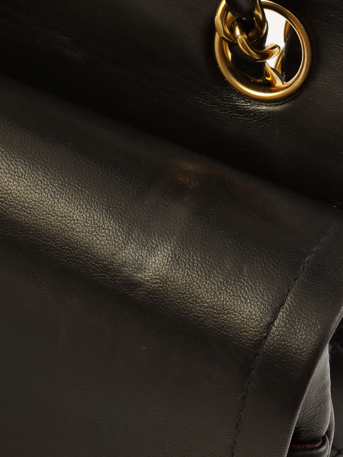 1995年頃製 クラシックフラップチェーンバッグ25cm ブラック