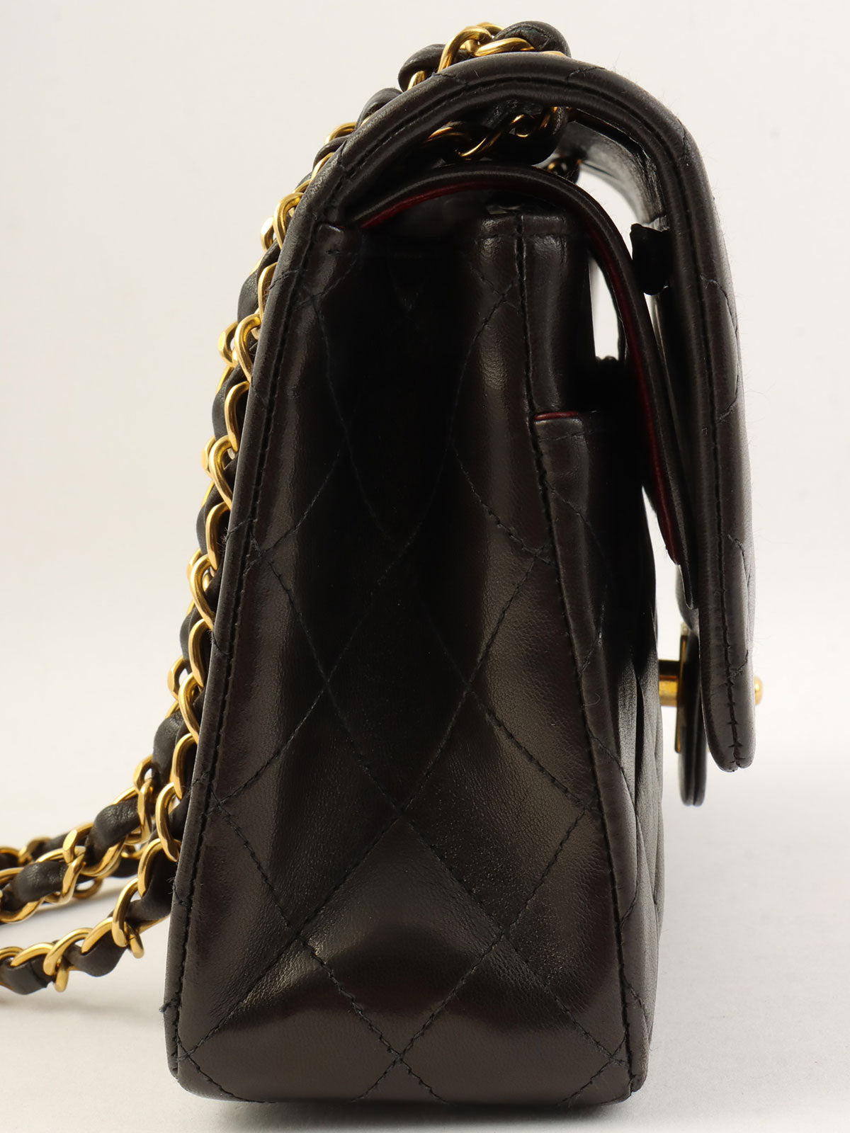 1995年頃製 クラシックフラップチェーンバッグ25cm ブラック