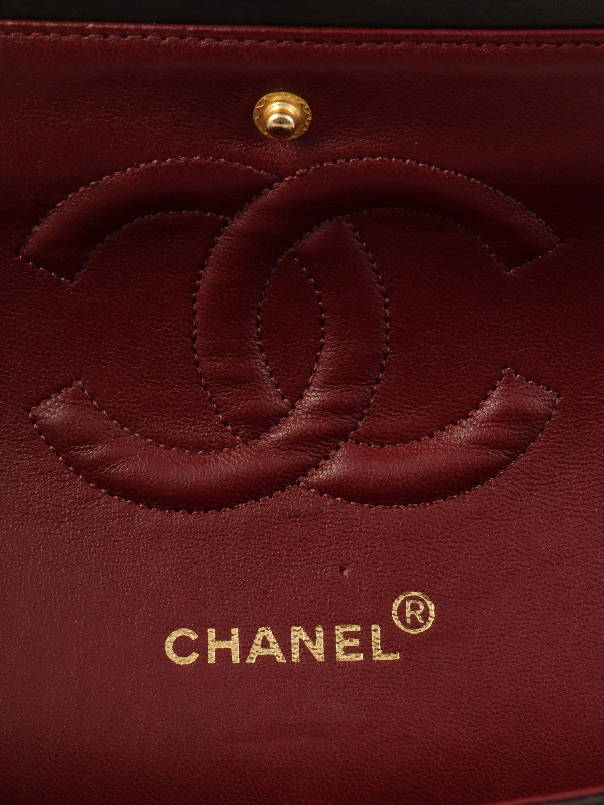 1995年頃製 クラシックフラップチェーンバッグ25cm ブラック