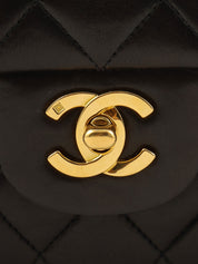 1995年頃製 クラシックフラップチェーンバッグ25cm ブラック