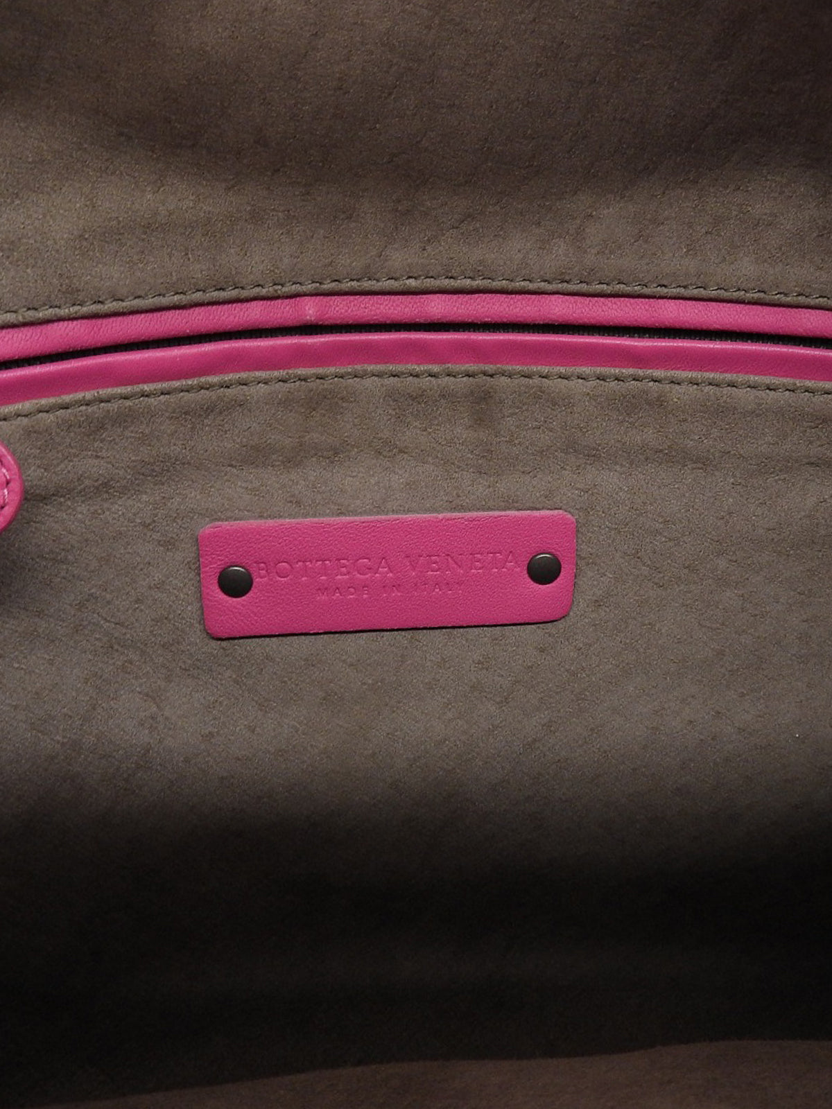 Pink Intrecciato Hobo Bag