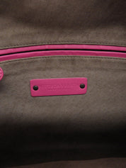 Pink Intrecciato Hobo Bag