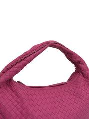 Pink Intrecciato Hobo Bag