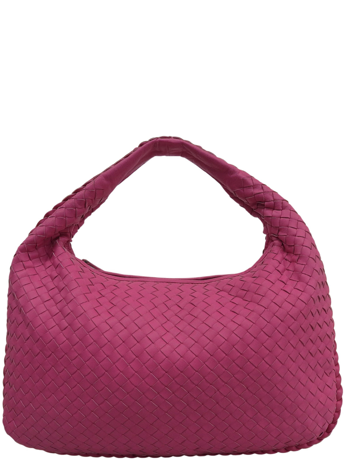 Pink Intrecciato Hobo Bag