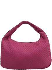 Pink Intrecciato Hobo Bag