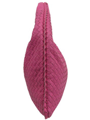 Pink Intrecciato Hobo Bag