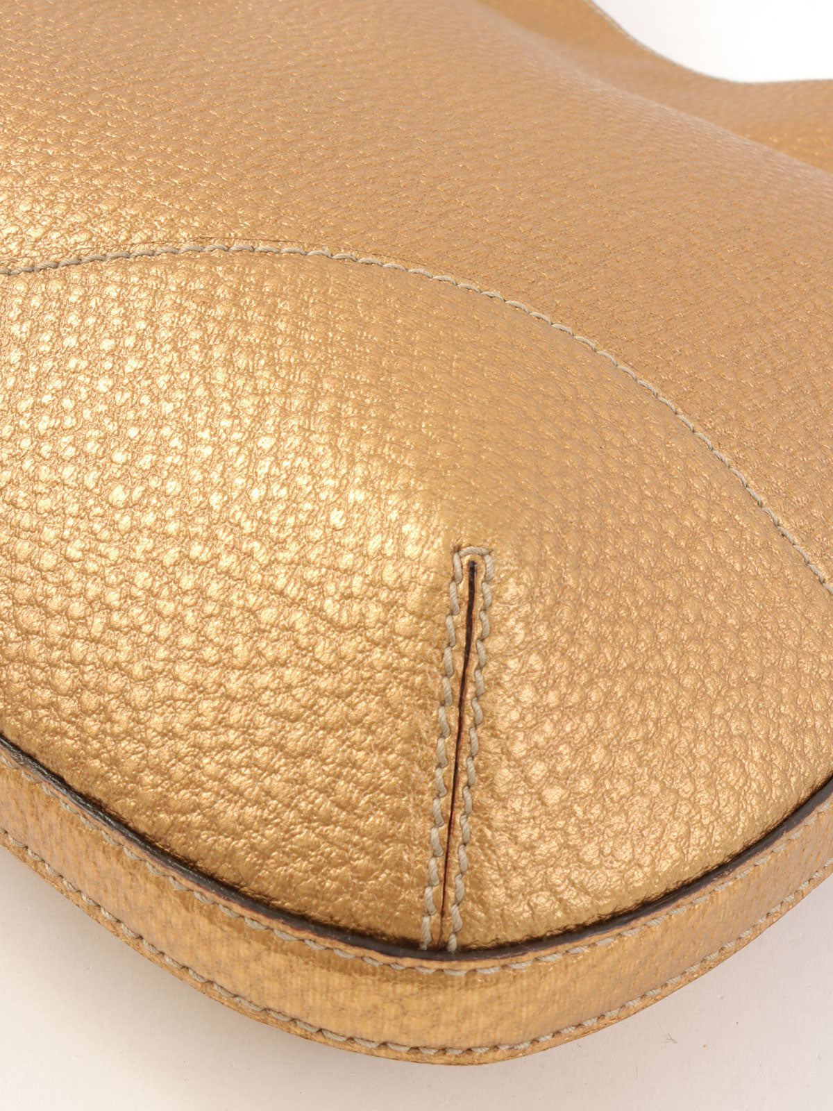 Horsebit Plate Shoulder Bag Gold