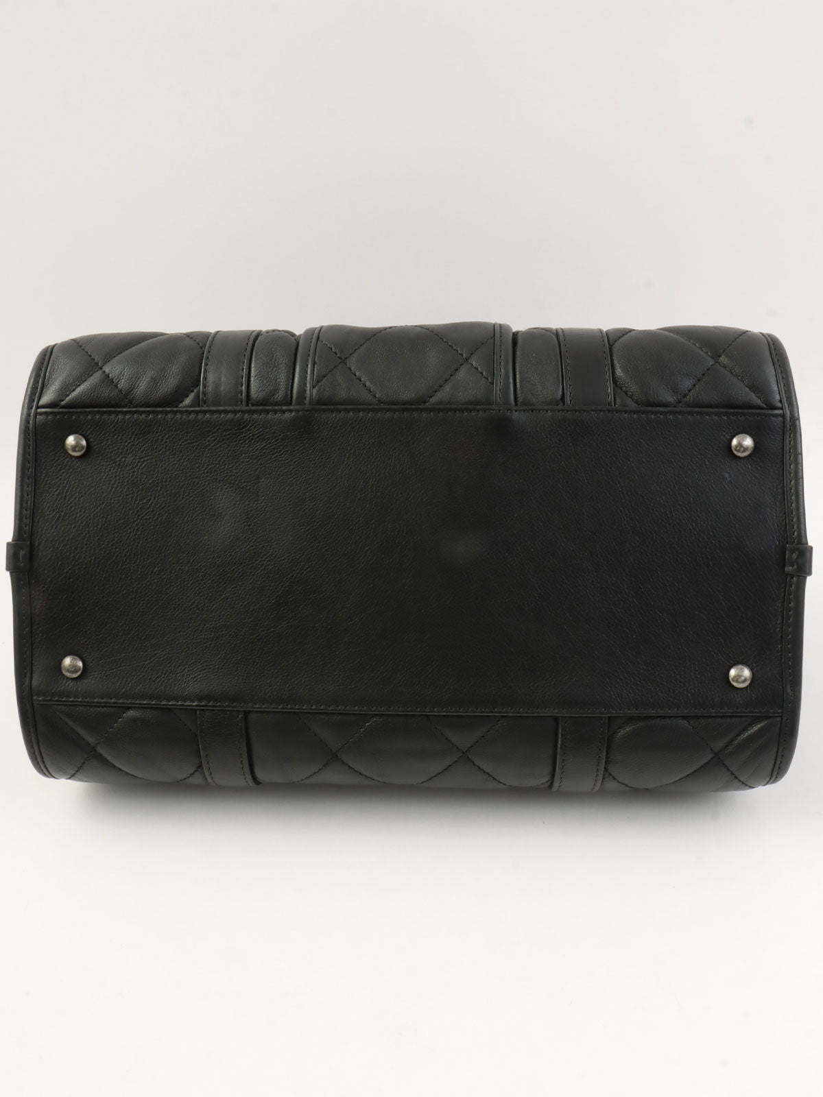 2015 CC Mark Matelasse Stitch 2-Way Boston Bag, Black