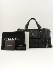 2015年頃製 CCマークマトラッセステッチ2wayボストンバッグ ブラック