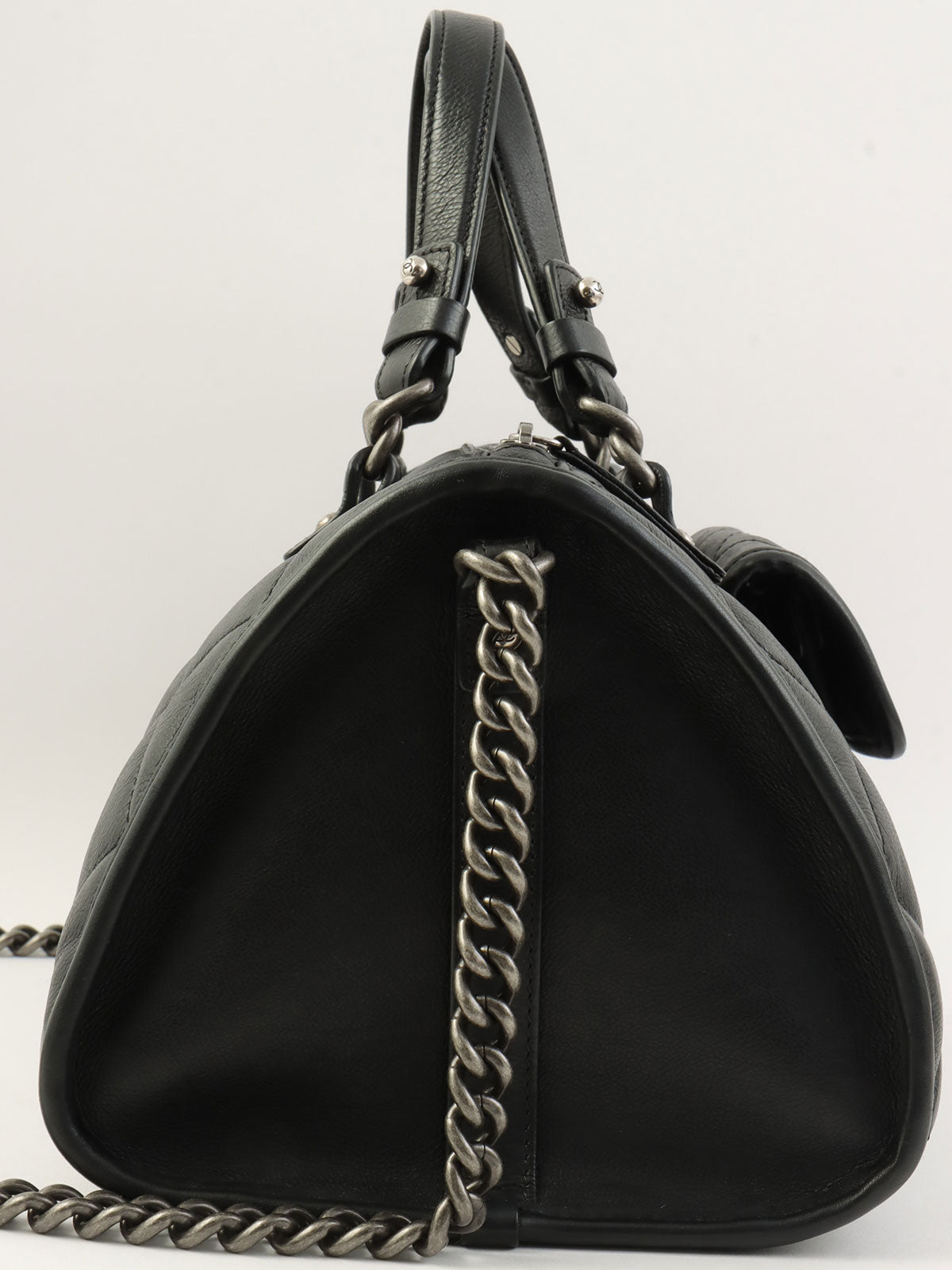 2015年頃製 CCマークマトラッセステッチ2wayボストンバッグ ブラック