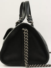 2015 CC Mark Matelasse Stitch 2-Way Boston Bag, Black