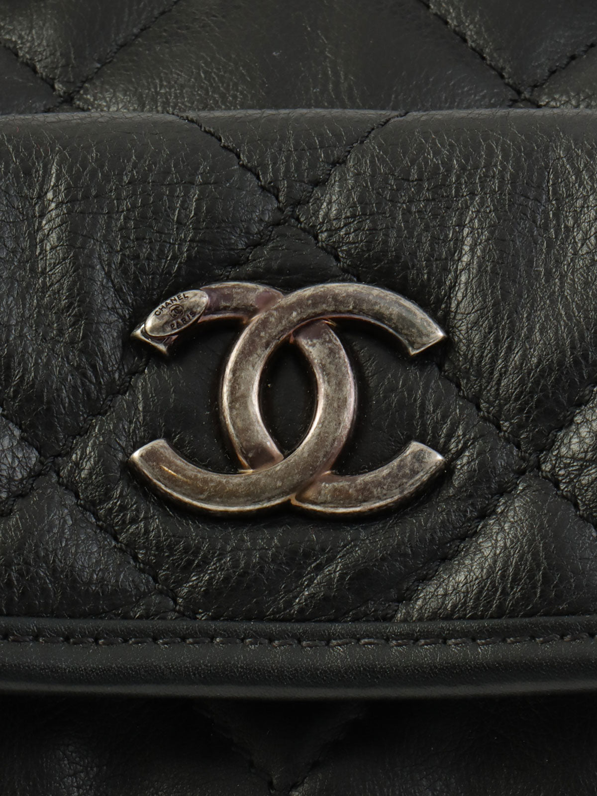 2015年頃製 CCマークマトラッセステッチ2wayボストンバッグ ブラック