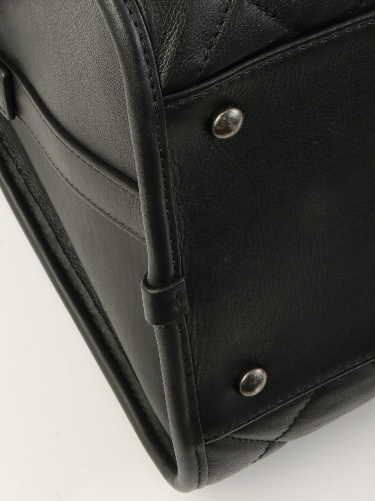 2015 CC Mark Matelasse Stitch 2-Way Boston Bag, Black