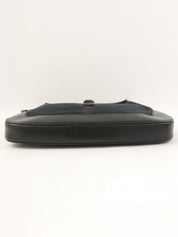 Canvas GG Jackie One-Shoulder Bag in Black