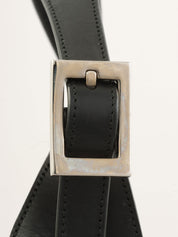 Canvas GG Jackie One-Shoulder Bag in Black