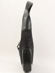 Canvas GG Jackie One-Shoulder Bag in Black