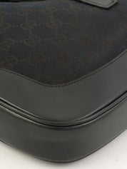 Canvas GG Jackie One-Shoulder Bag in Black
