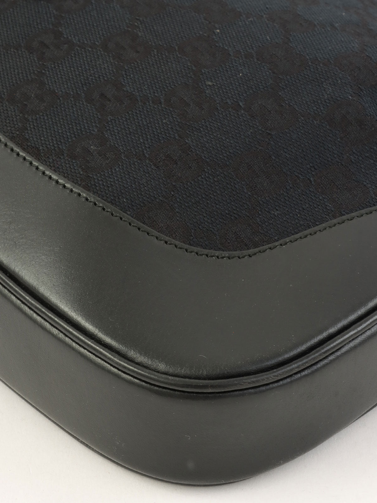 Canvas GG Jackie One-Shoulder Bag in Black