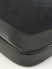 Canvas GG Jackie One-Shoulder Bag in Black