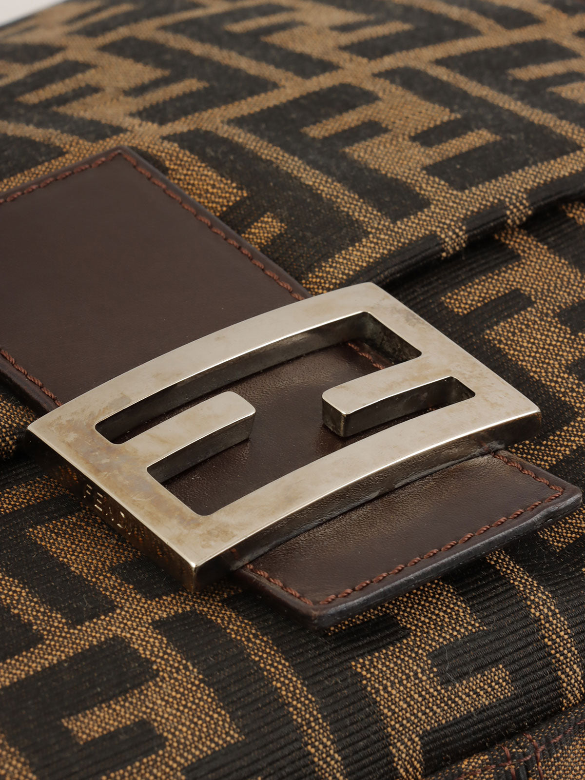 FF Zucca pattern handbag in brown