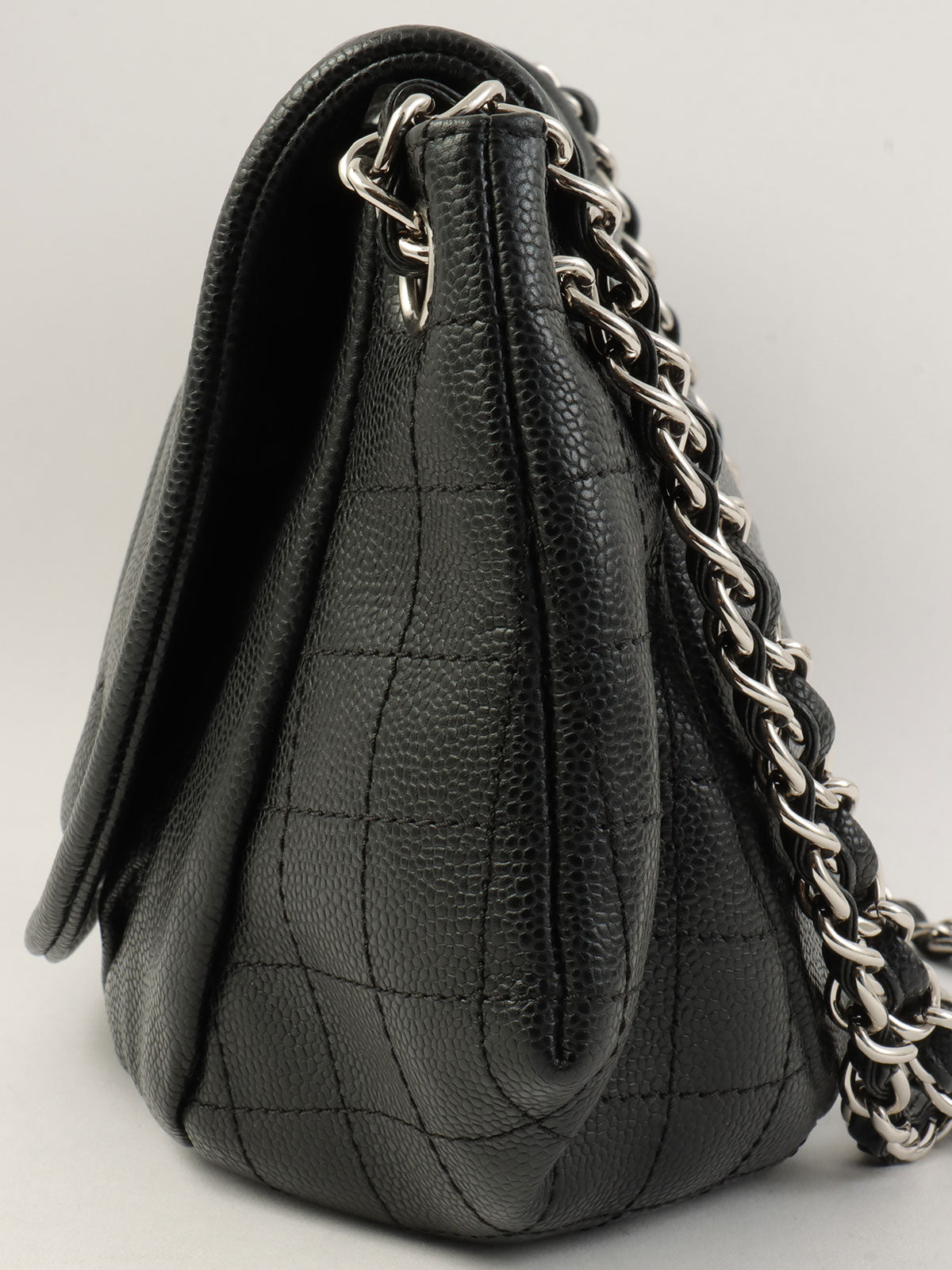 2011 CC Mark 半月形链条单肩包 黑色