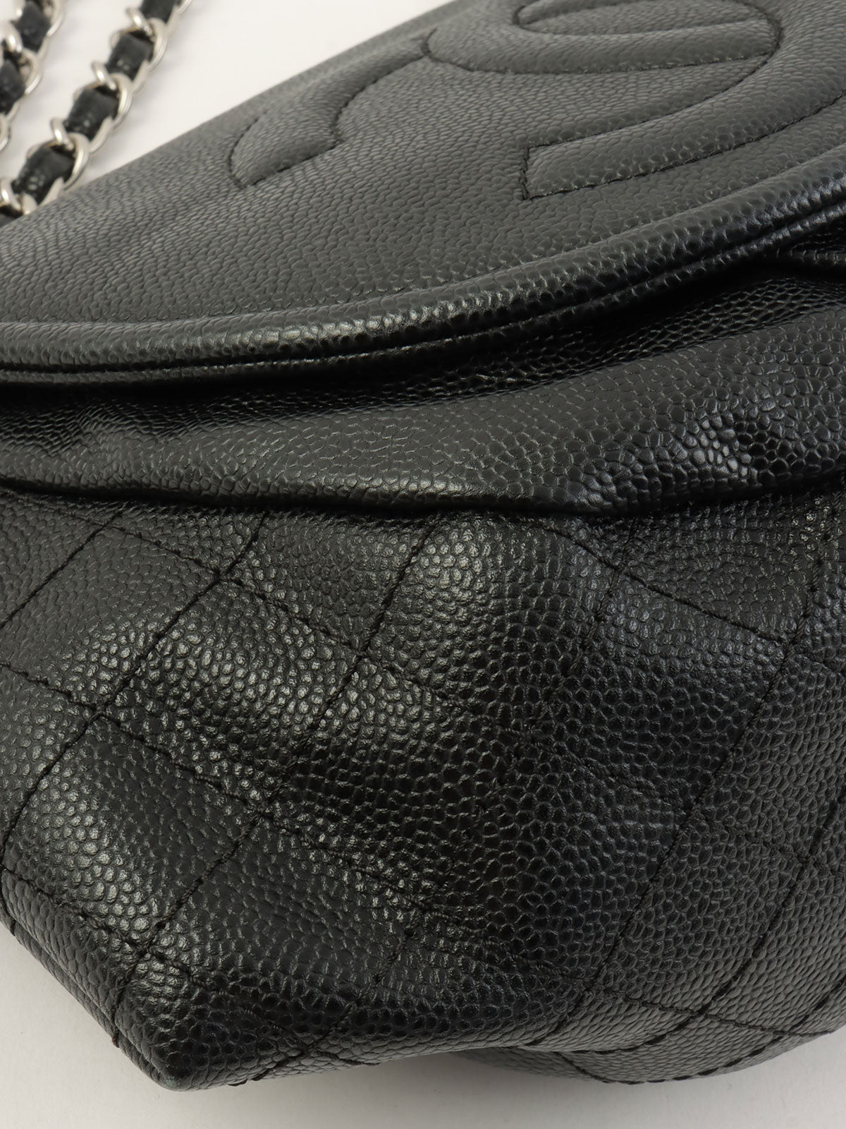 2011 CC Mark 半月形链条单肩包 黑色