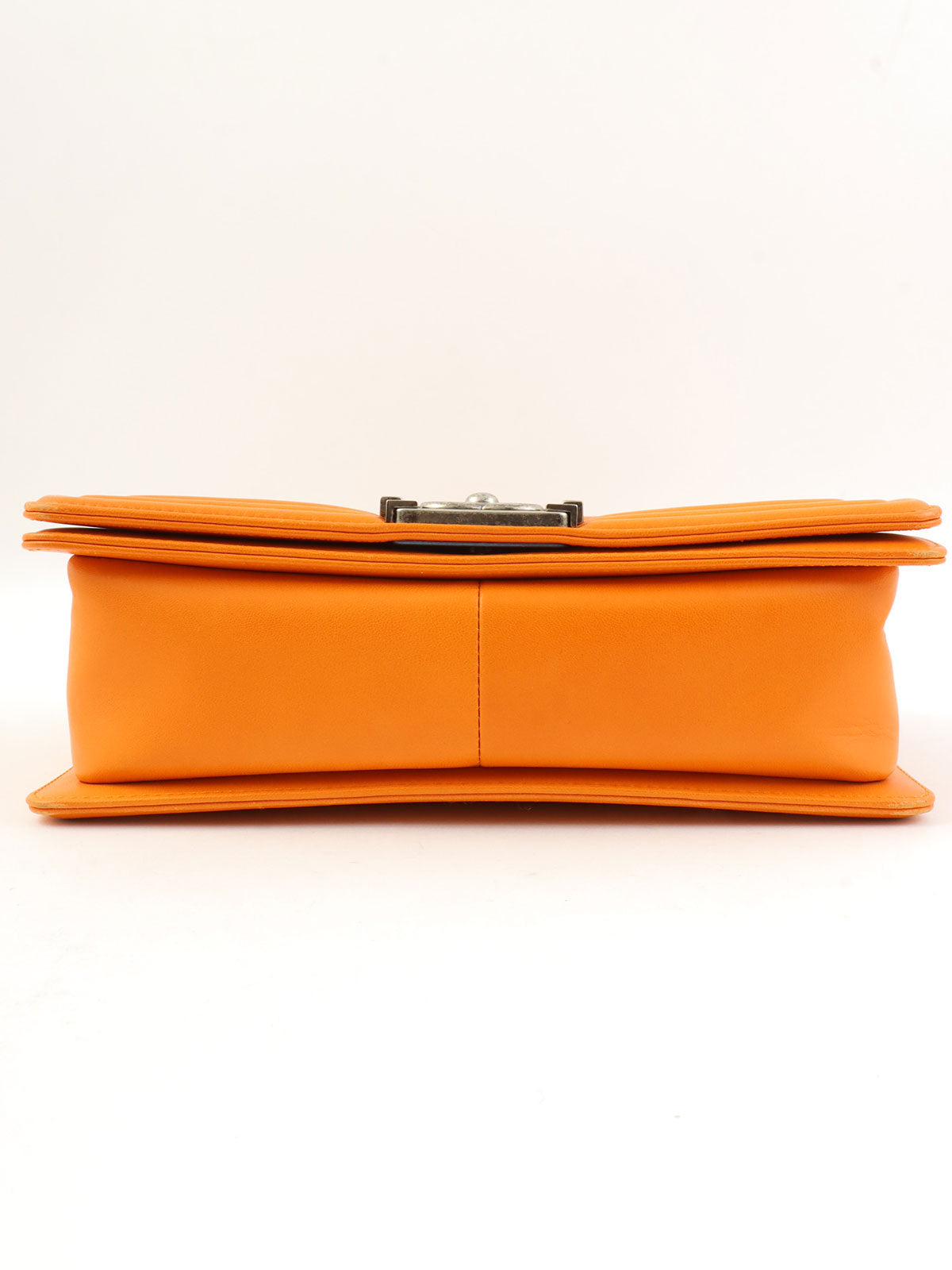 2014年頃製 ボーイシャネルチェーンショルダーバッグ オレンジ