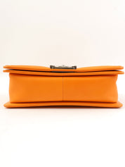 2014年頃製 ボーイシャネルチェーンショルダーバッグ オレンジ