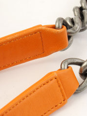 2014年頃製 ボーイシャネルチェーンショルダーバッグ オレンジ