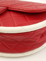 2014年頃製 マトラッセフラフープハンドバッグミニ レッド/ホワイト