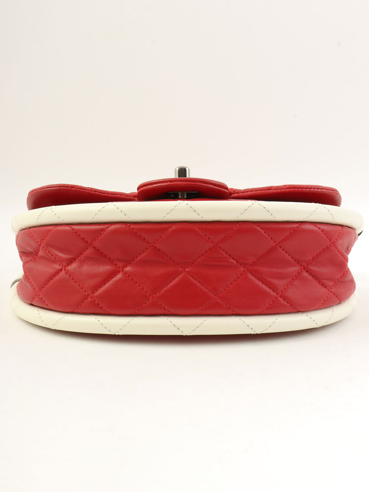 2014年頃製 マトラッセフラフープハンドバッグミニ レッド/ホワイト