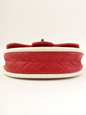 2014年頃製 マトラッセフラフープハンドバッグミニ レッド/ホワイト