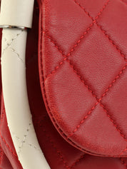 2014年頃製 マトラッセフラフープハンドバッグミニ レッド/ホワイト