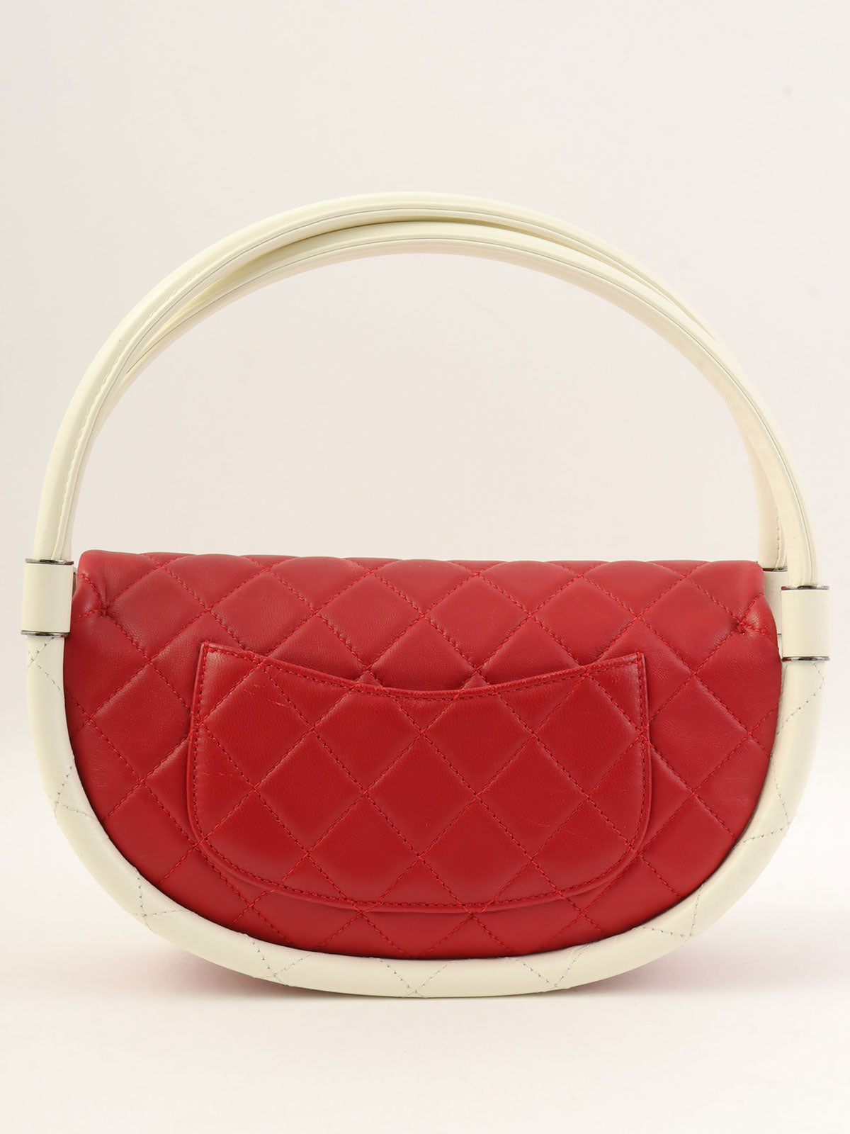 2014年頃製 マトラッセフラフープハンドバッグミニ レッド/ホワイト