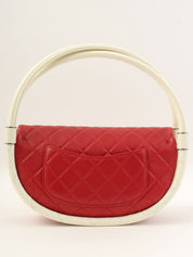 2014年頃製 マトラッセフラフープハンドバッグミニ レッド/ホワイト