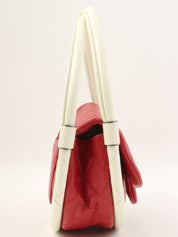 2014年頃製 マトラッセフラフープハンドバッグミニ レッド/ホワイト