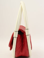 2014年頃製 マトラッセフラフープハンドバッグミニ レッド/ホワイト