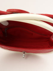 2014年頃製 マトラッセフラフープハンドバッグミニ レッド/ホワイト
