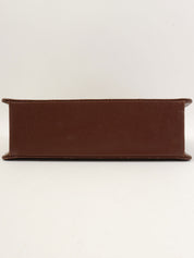 1998年鱼子酱皮CC旋扣链条单肩包，棕色