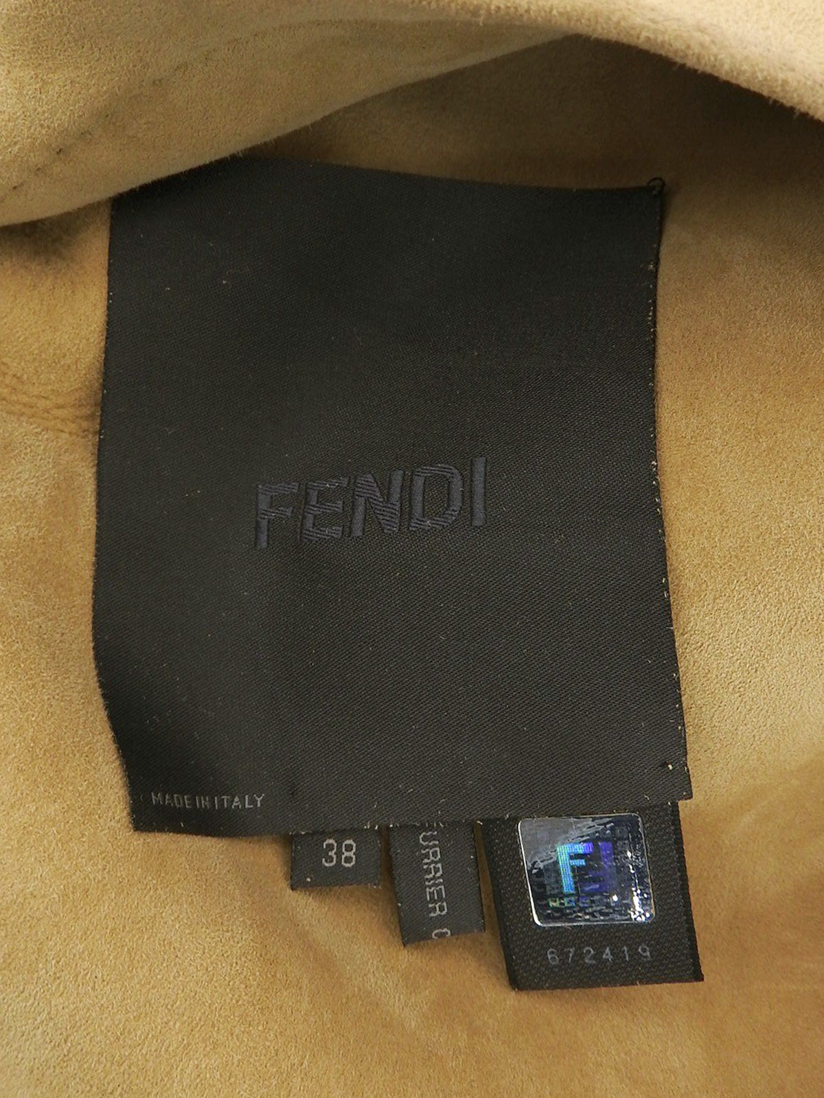 ムートンロゴボタンジャケット ベージュ