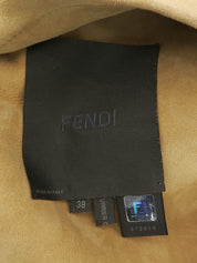 ムートンロゴボタンジャケット ベージュ