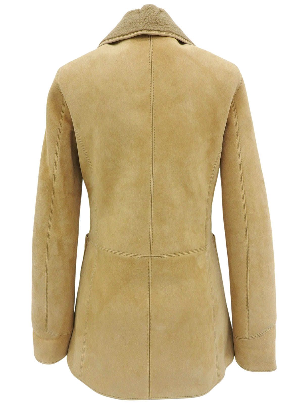 ムートンロゴボタンジャケット ベージュ