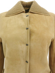 ムートンロゴボタンジャケット ベージュ