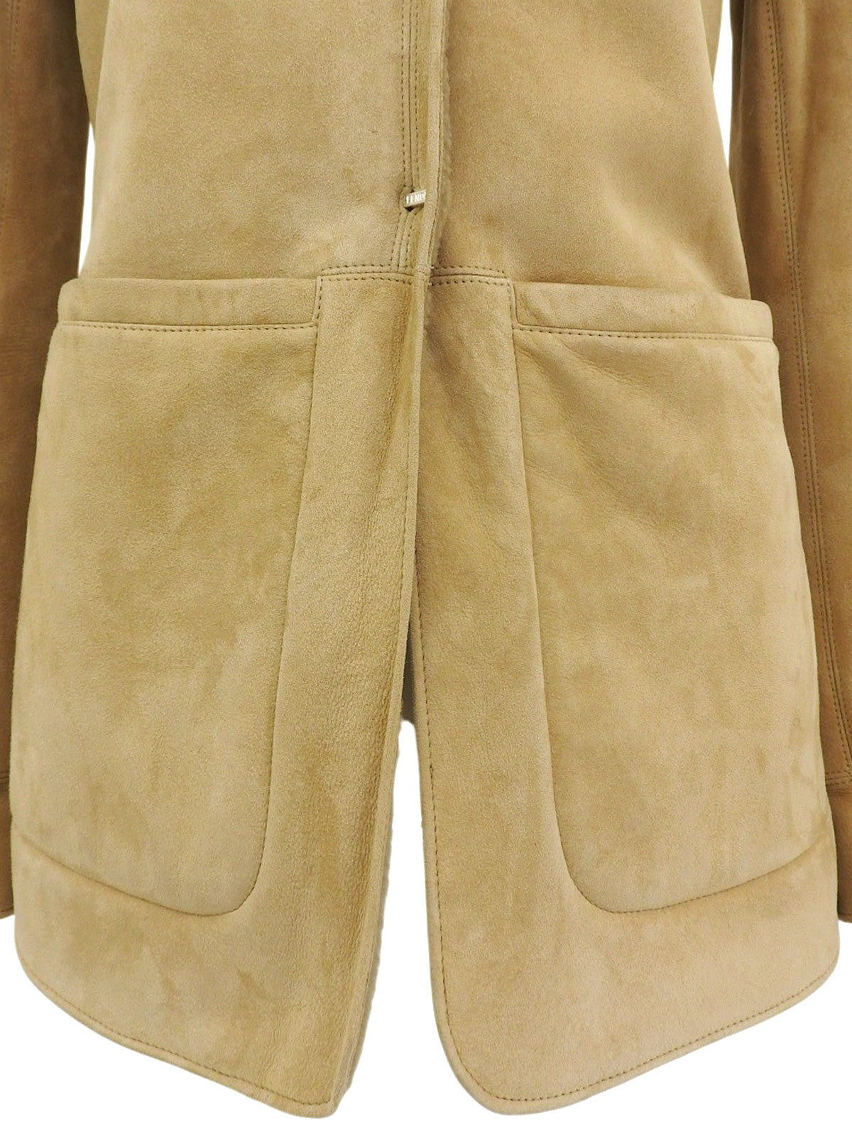 ムートンロゴボタンジャケット ベージュ